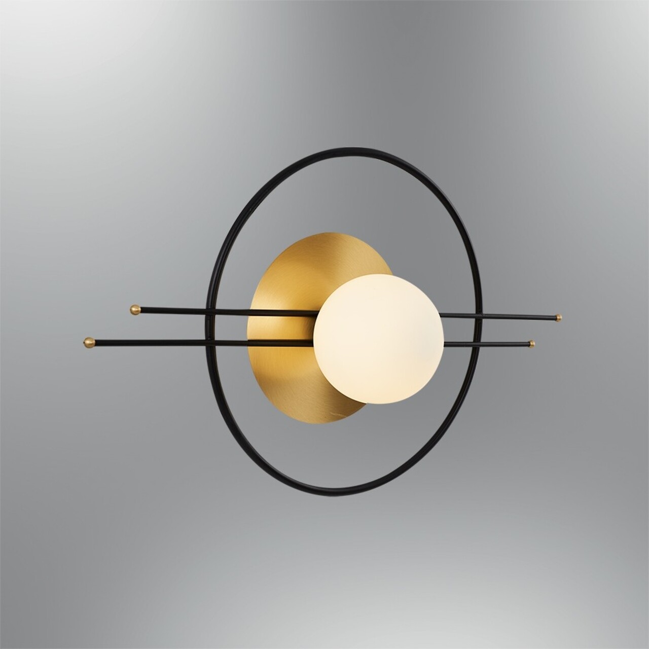 Aplica de perete, L1222 - Black, Lightric, 35 x 59 x 16 cm, 1 x G9, 5W, negru - imagine 6